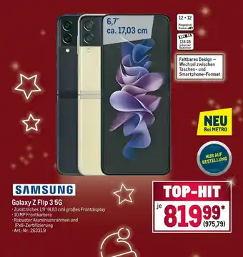 METRO Samsung galaxy z flip 3 5g Angebot