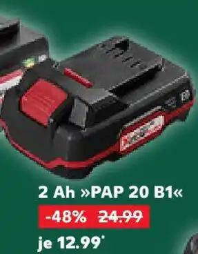 Kaufland PARKSIDE Akku 20 V 2 Ah PAP 20 B1 Angebot