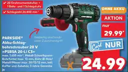 Kaufland PARKSIDE Akku-Schlag- bohrschrauber 20 V PSBSA 20-Li C3 Angebot