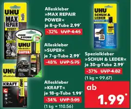 Kaufland UHU Alleskleber MAX REPAIR POWER Angebot