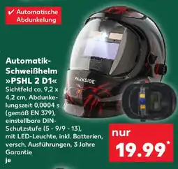 Kaufland Automatik- Schweißhelm PSHL 2 D1 Angebot