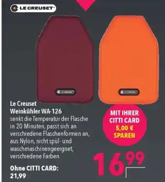CITTI Markt Le Creuset Weinkühler WA-126 Angebot