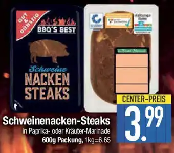 E-Center GUT&GÜNSTIG Schweinenacken-Steaks Angebot