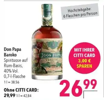 CITTI Markt Don Papa Baroko Angebot