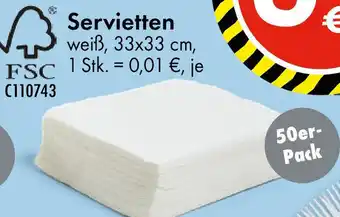 TEDi Servietten Angebot