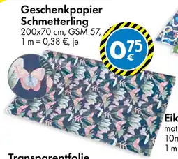 TEDi Geschenkpapier Schmetterling Angebot