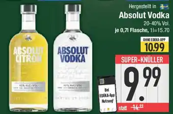E-Center Hergestellt in Absolut Vodka Angebot
