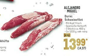 METRO Duroc schweinefilet Angebot