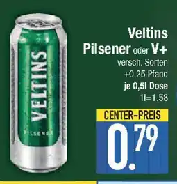 E-Center Veltins Pilsener oder V+ Angebot