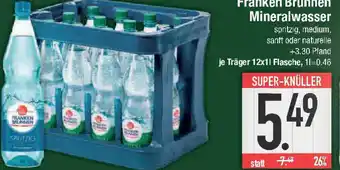 E-Center Franken Brunnen Mineralwasser Angebot