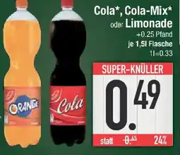 E-Center Cola, Cola-Mix oder Limonade Angebot