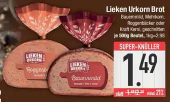 E-Center Lieken urkorn brot Angebot