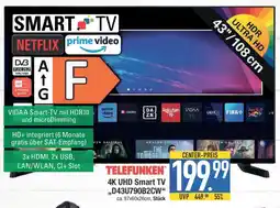 E-Center TELEFUNKEN 4K UHD Smart TV ,,D43U790B2CW Angebot