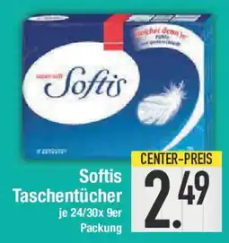 E-Center Softis Taschentücher je 24/30x 9er Angebot