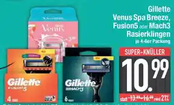 E-Center Gillette Venus Spa Breeze, Fusion5 oder Mach3 Rasierklingen Angebot