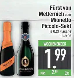 E-Center Fürst von Metternich oder Mionetto Piccolo-Sekt Angebot