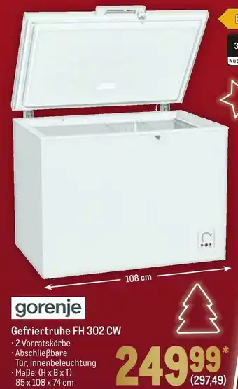 METRO Gorenje gefriertruhe fh 302 cw Angebot