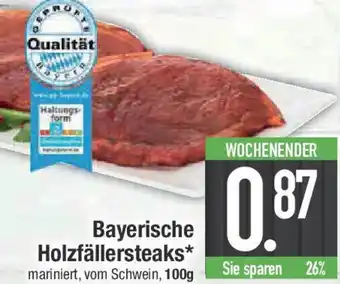 E-Center Bayerische Holzfällersteaks Angebot