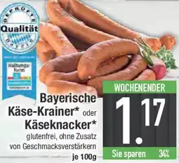 E-Center Bayerische Käse-Krainer oder Käseknacker Angebot