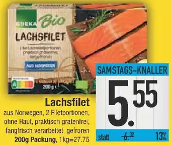 E-Center EDEKA Bio Lachsfilet Angebot