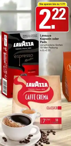 WEZ Lavazza Kapseln oder Pads Angebot
