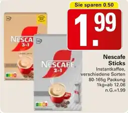 WEZ Nescafe Sticks Angebot