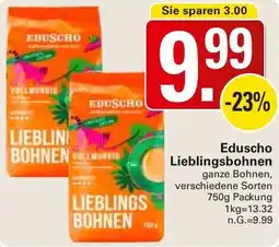 WEZ Eduscho Lieblingsbohnen Angebot