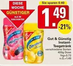 WEZ Gut & Günstig Instant Teegetränk Angebot