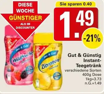 WEZ Gut & Günstig Instant Teegetränk Angebot