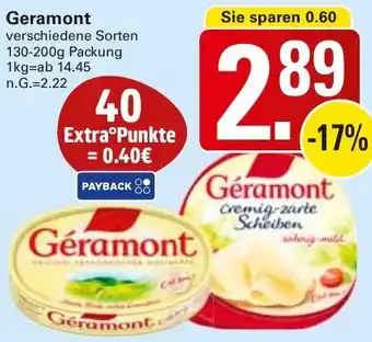 WEZ Géramont Angebot
