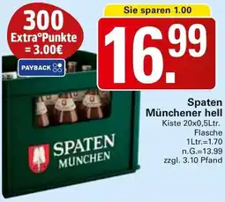 WEZ Spaten Münchener hell Angebot