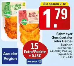 WEZ Pahmeyer Gemüsetaler oder Reibekuchen Angebot