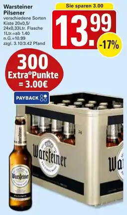 WEZ Warsteiner Pilsener Angebot