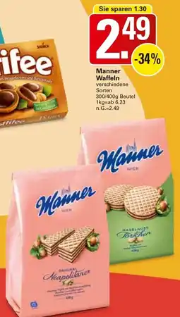 WEZ Manner Waffeln Angebot