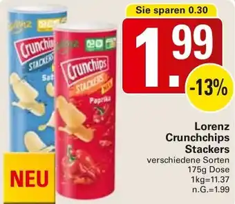 WEZ Lorenz Crunchchips Stackers Angebot