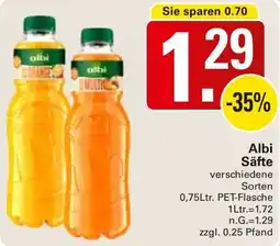 WEZ Albi Säfte Angebot