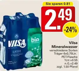 WEZ Vilsa Mineralwasser Angebot