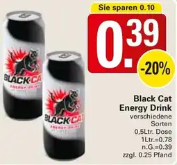 WEZ Black Cat Energy Drink Angebot