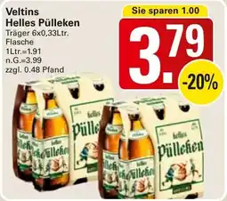 WEZ Veltins Helles Pülleken Angebot