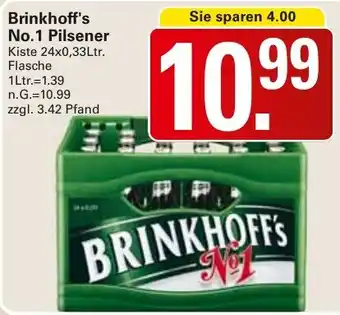 WEZ Brinkhoff's No.1 Pilsener Angebot
