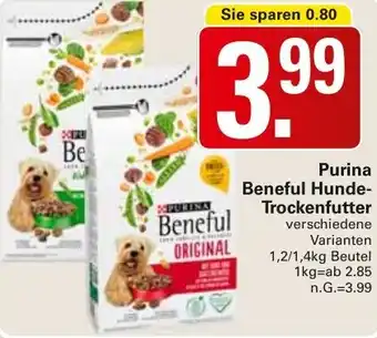 WEZ Purina Beneful Hunde Trockenfutter Angebot
