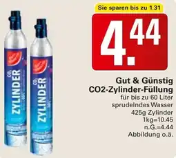 WEZ Gut & Günstig CO2-Zylinder-Füllung Angebot
