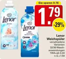 WEZ Lenor Weichspüler Angebot