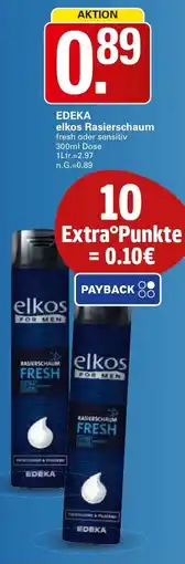 WEZ EDEKA elkos Rasierschaum Angebot