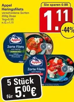 WEZ Appel Heringsfilets Angebot