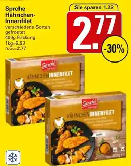 WEZ Sprehe Hähnchen Innenfilet Angebot