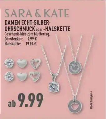 Marktkauf Sara & Kate Damen Echt-silber-ohrschmuck Oder -halskette Angebot