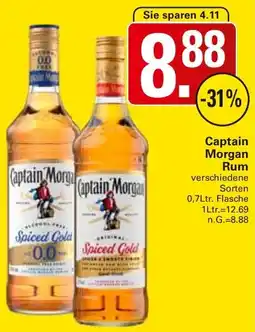 WEZ Captain Morgan Rum Angebot