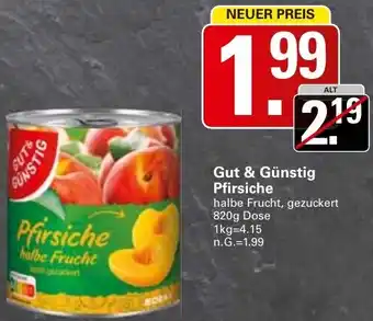 WEZ Gut & Günstig Pfirsiche Angebot