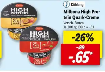 Lidl Milbona high protein quark-creme Angebot